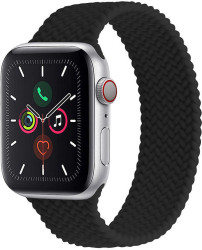 4wrist Elastický silikonový řemínek pro Apple Watch 38/40/41 mm - Black