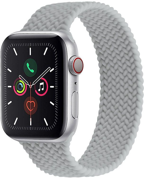 4wrist Elastický silikonový řemínek pro Apple Watch 38/40/41 mm - Grey