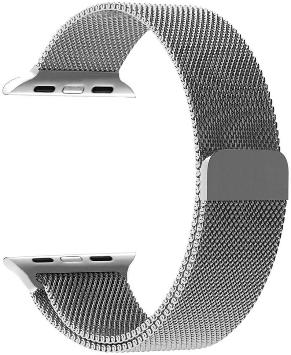 4wrist Ocelový milánský tah pro Apple Watch - Stříbrný 38/40/41 mm