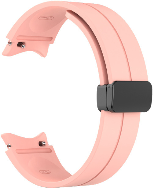 4wrist Silikonový řemínek s černou sponou pro Samsung Galaxy Watch 6/5/4 - Pink