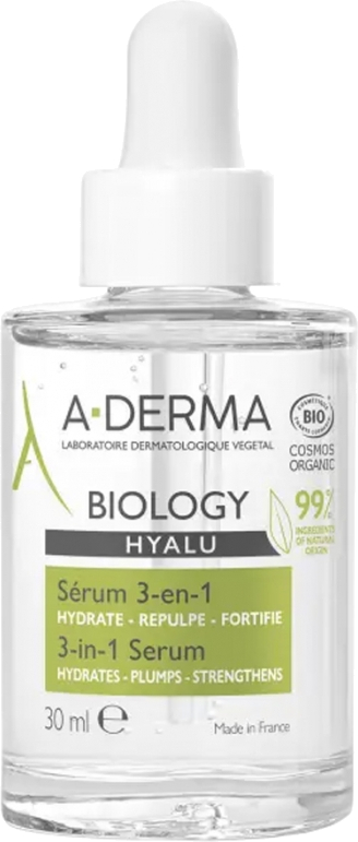 A-DERMA Hyaluronové sérum 3v1 Biology Hyalu (3-in-1 Serum) 30 ml