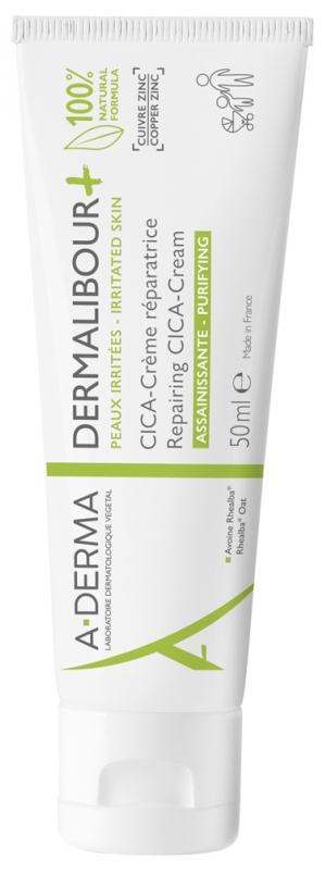 A-DERMA Reparační krém Dermalibour+ (Repairing CICA-Cream) 50 ml