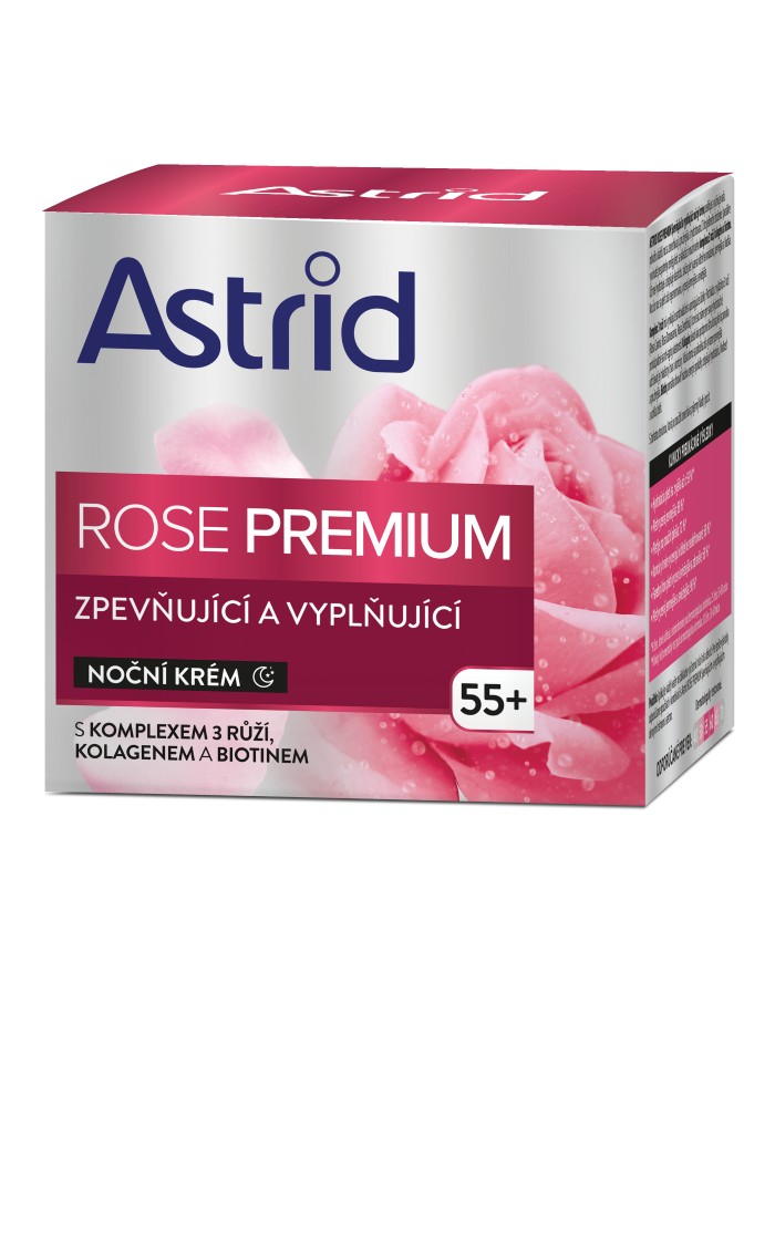 Astrid Zpevňující a vyplňující noční krém Rose Premium 50 ml