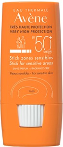 Avène Ochranná tyčinka na citlivá místa SPF 50+ Sun (Stick for Sensitive Areas) 8 g