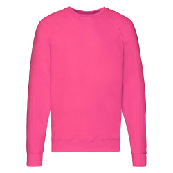 Biała bluza męska Lightweight Raglan Sweat Fruit of the Loom