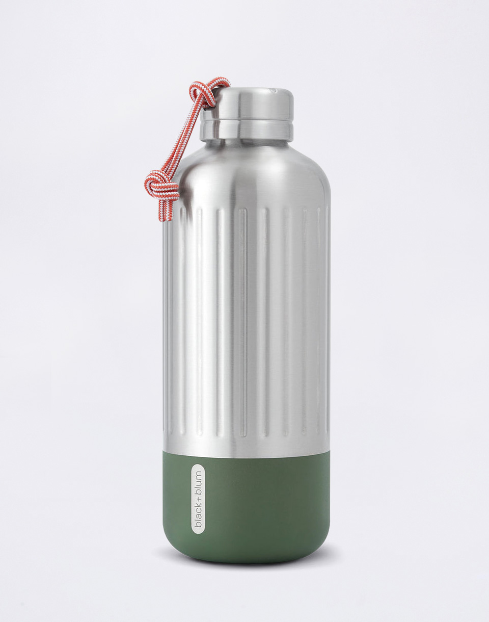 Black+Blum Explorer Bottle Large 850 ml Silver/Olive