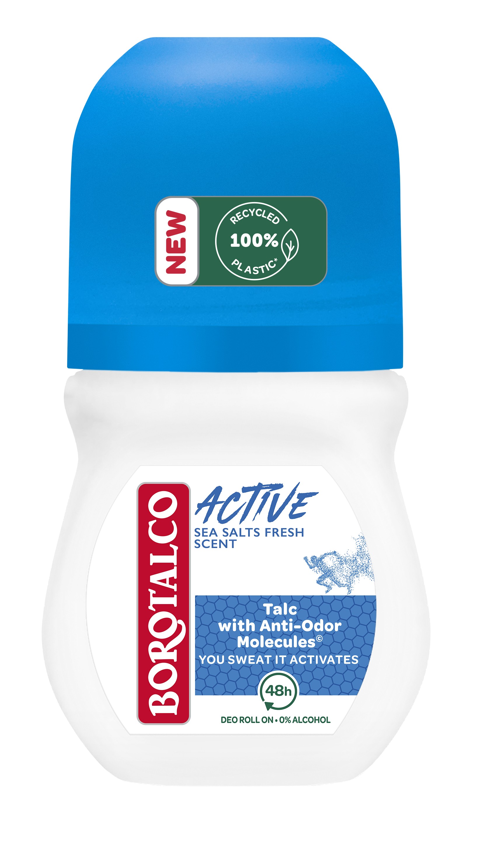 Borotalco Kuličkový deodorant mořská sůl Active (Sea Salt Fresh) 50 ml