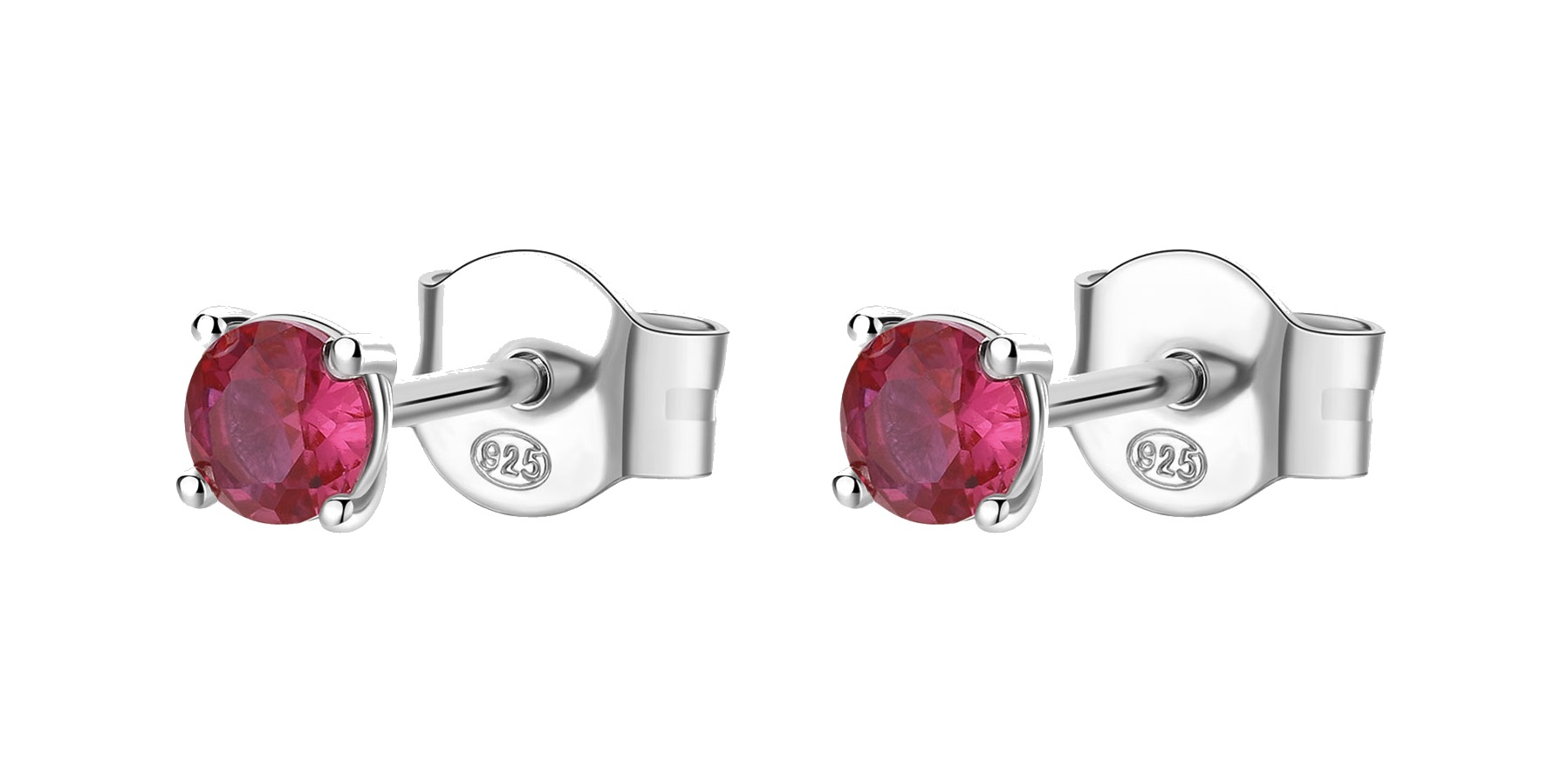 Brosway Krásné stříbrné náušnice Fancy Passion Ruby FPR43