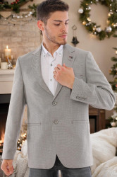 C9056 DEWBERRY MEN'S JACKET-PLAIN BEIGE