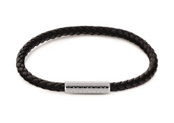 Calvin Klein Moderní kožený náramek Braided 35000101