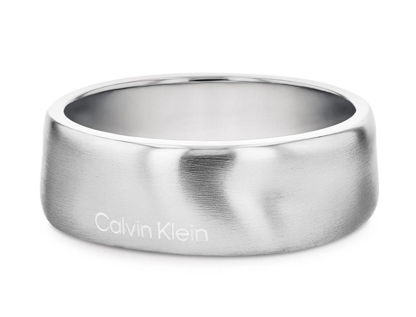 Calvin Klein Pánský prsten z oceli Metallic Waves 35100037 64 mm