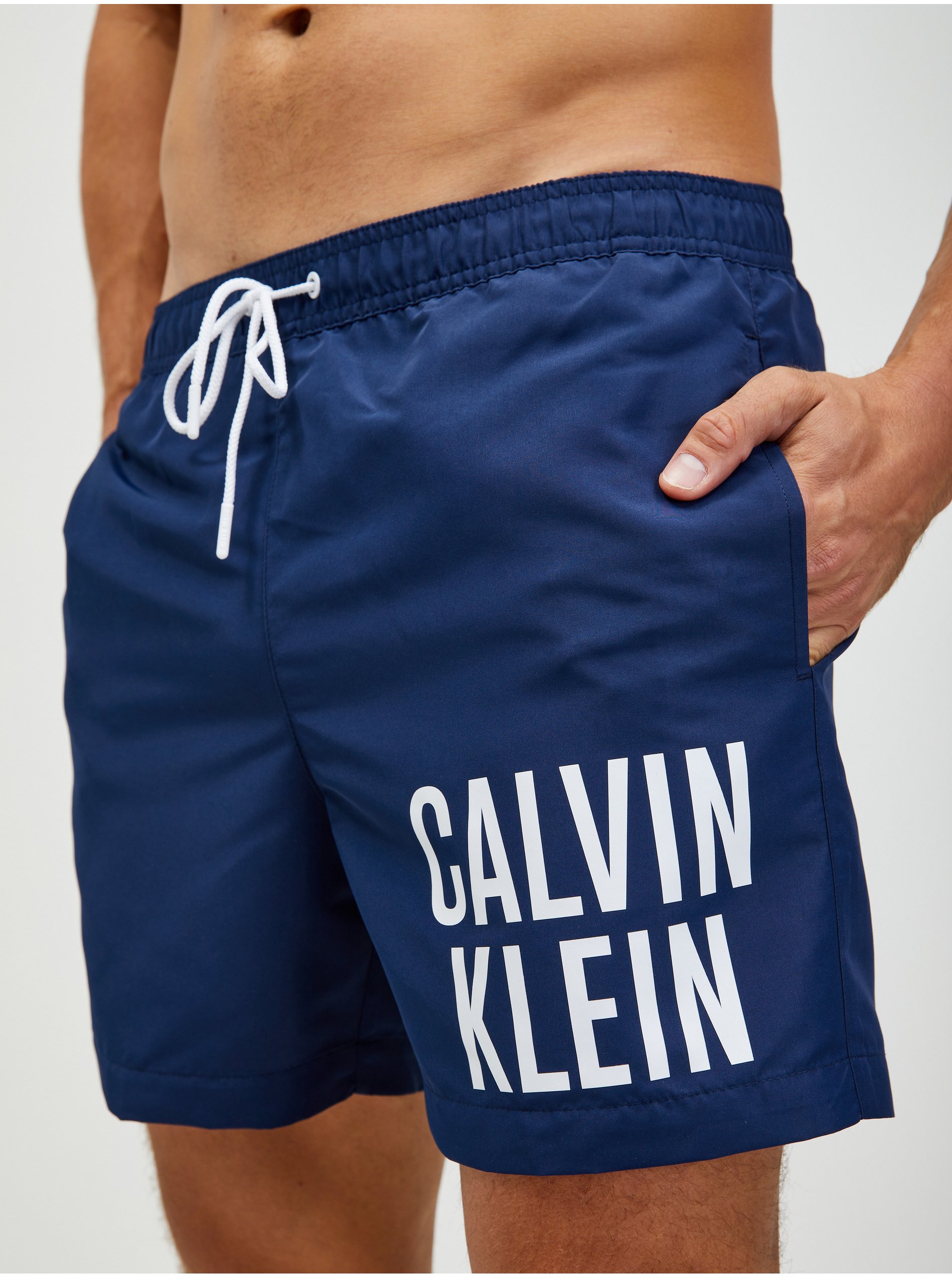 Calvin Klein Underwear Tmavě modré pánské plavky Calvin Klein