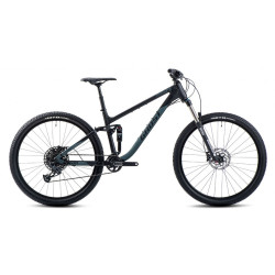 Celoodpružené kolo Ghost Kato FS Essential 27.5" 9.0  Black/Green Matt  XS (15", 156-164 cm)