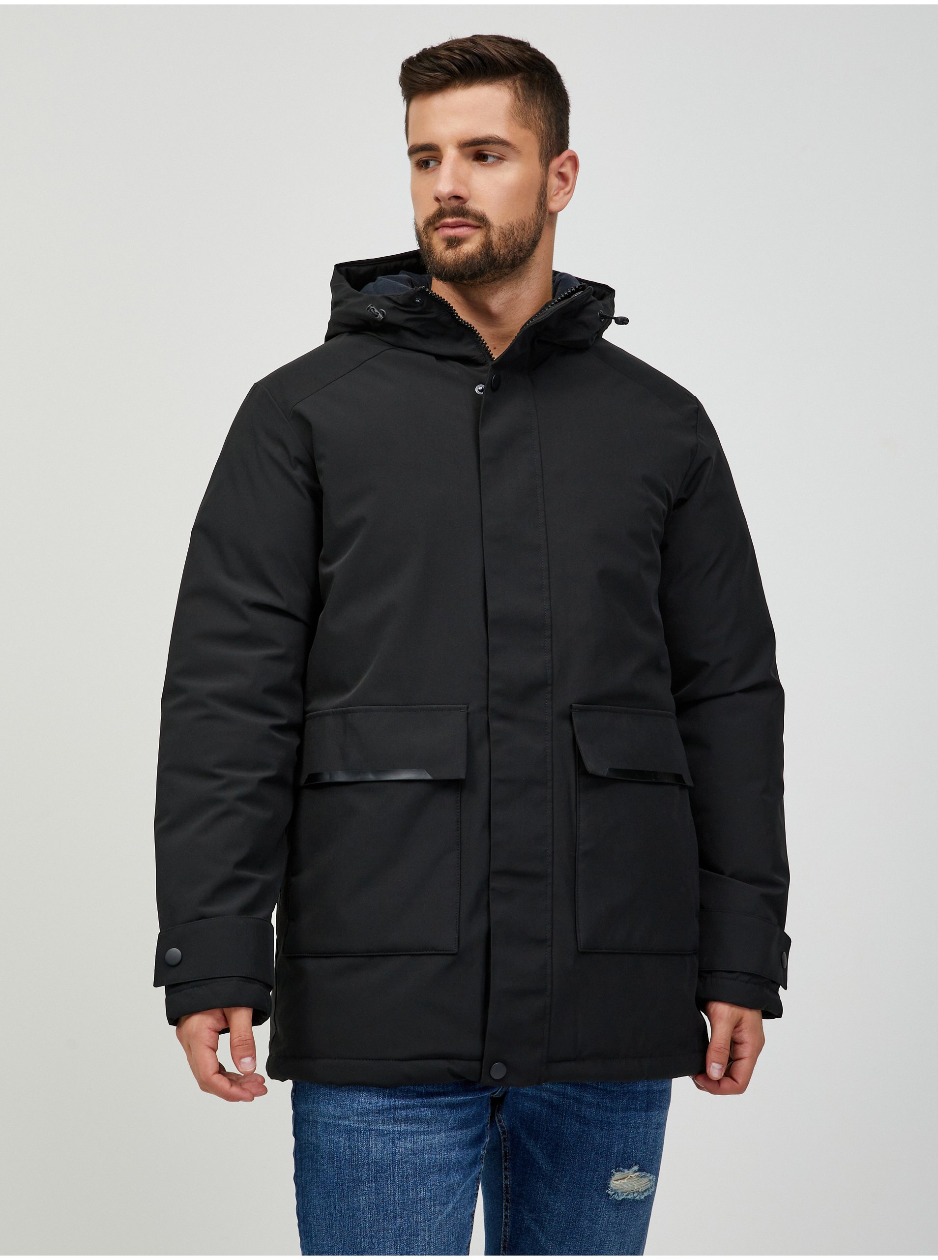 Černá parka Jack & Jones Etiko - Pánské