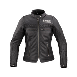 Dámská kožená moto bunda W-TEC Black Heart Raptura  černá  XS