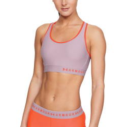 Dámská sportovní podprsenka Under Armour Mid Keyhole  Grey Orange  XS