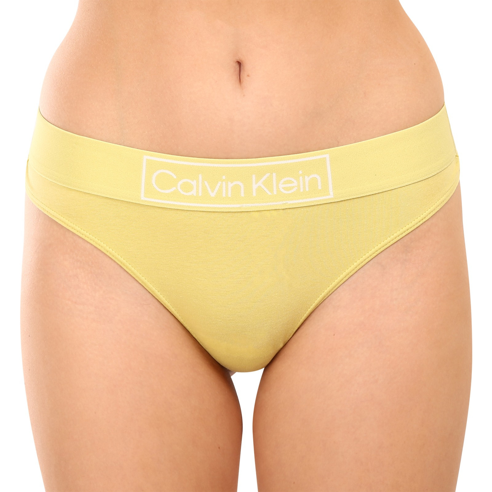 Dámská tanga Calvin Klein žlutá