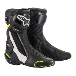 Dámské moto boty Alpinestars SMX Plus 2 černá/bílá/žlutá fluo  černá/bílá/žlutá fluo  36