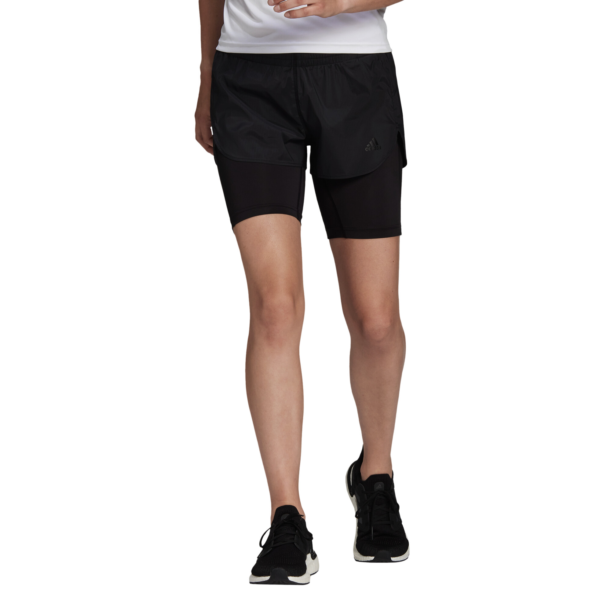 Dámské šortky adidas  Run Fast 2in1 Shorts Black