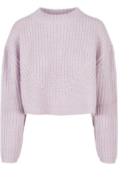 Dámský široký oversize svetr soft lilac