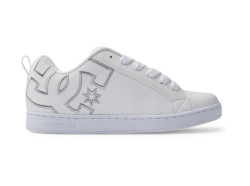 Dc shoes dámské boty Court Graffik White/M Silver | Bílá | Velikost 10 US