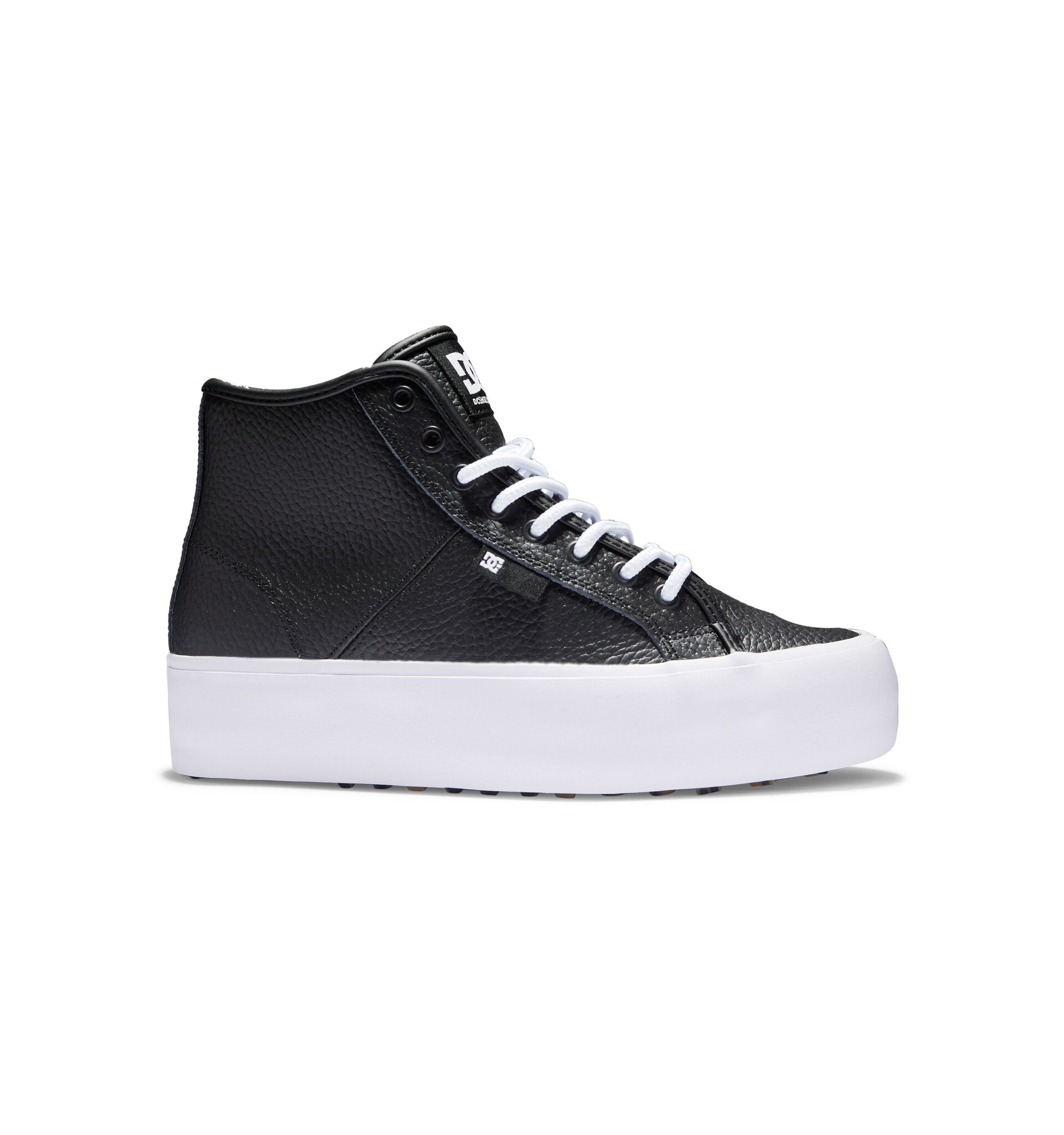 Dc shoes dámské boty Manual Hi Black/White | Černá | Velikost 7 US