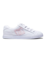 Dc shoes dámské tenisky Chelsea White/Pink/White | Bílá | Velikost 5,5 US