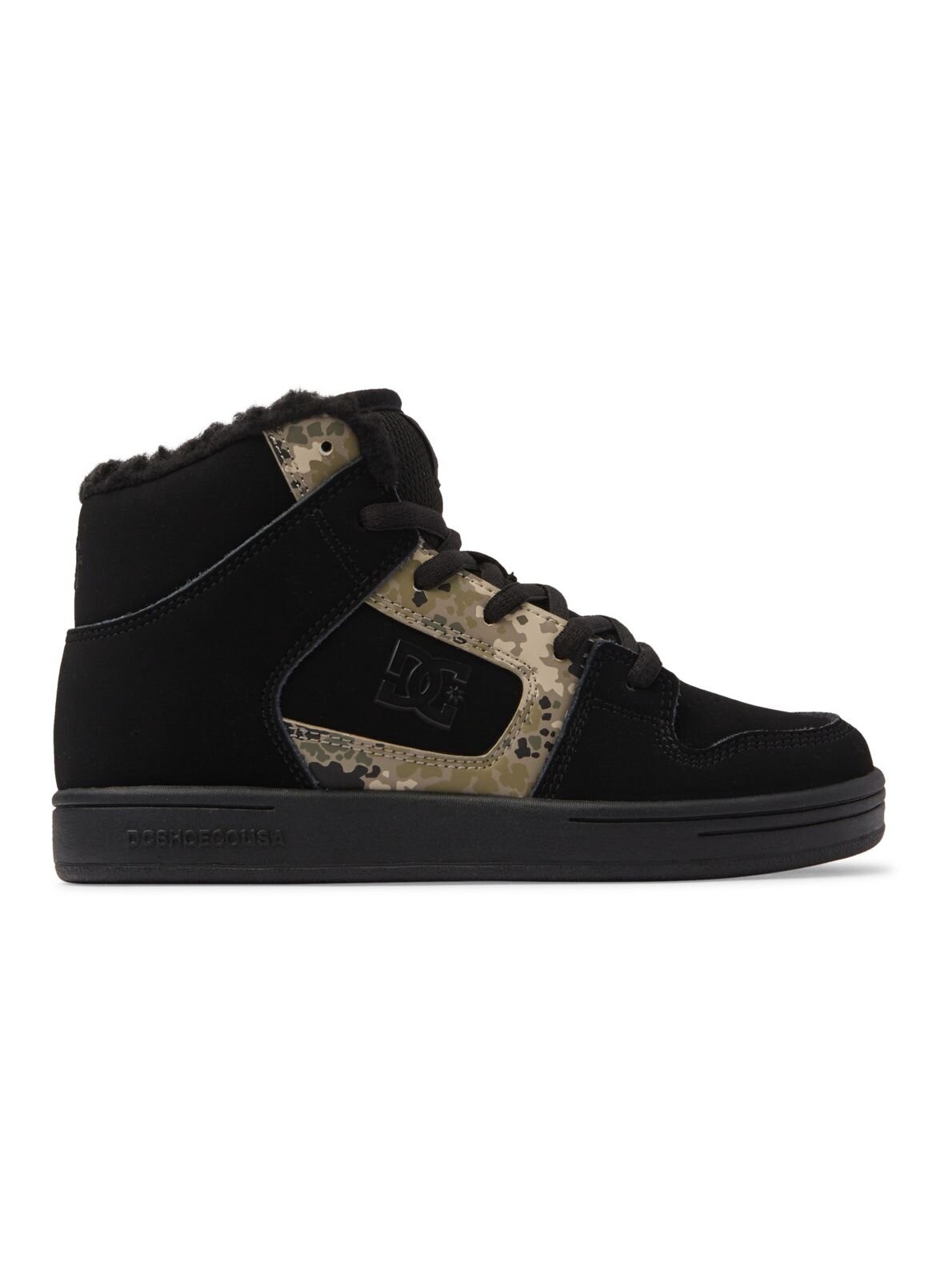 Dc shoes dětské boty Manteca 4 Hi Black/Camo | Černá | Velikost 4 US