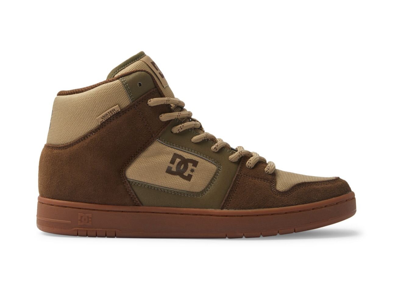 Dc shoes pánské boty Manteca 4 HI WR Dk Choc/Military | Hnědá | Velikost 11,5 US