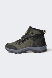 DEFACTO Boy's Serrated Sole Faux Leather Trekking Boots