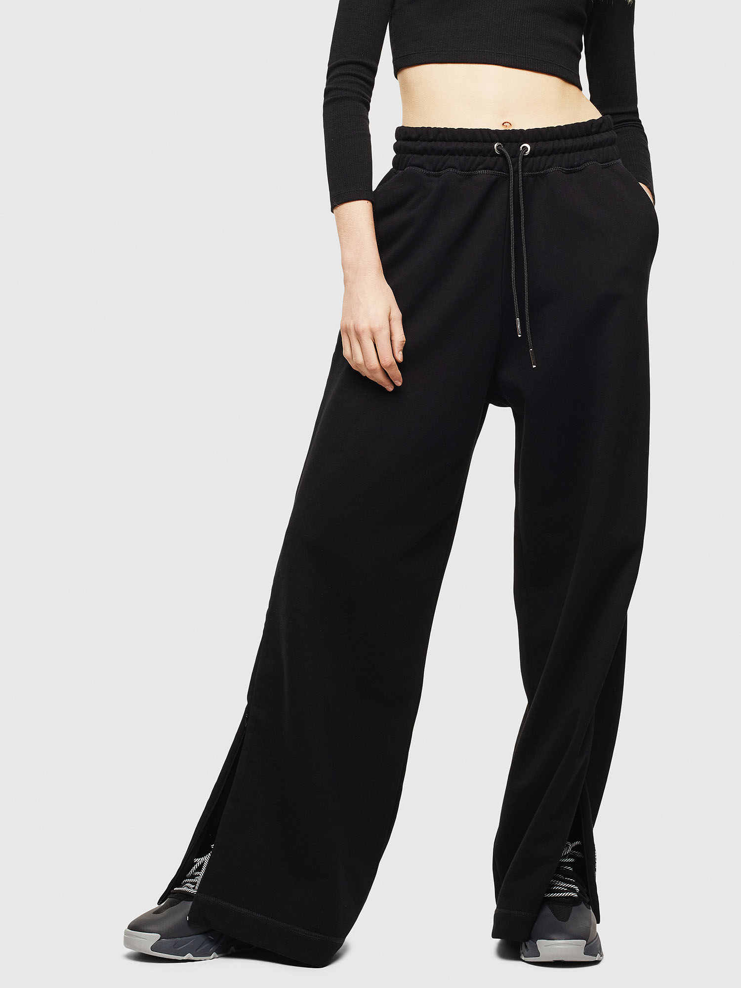 Diesel Sweatpants - PSTRASSB TROUSERS black