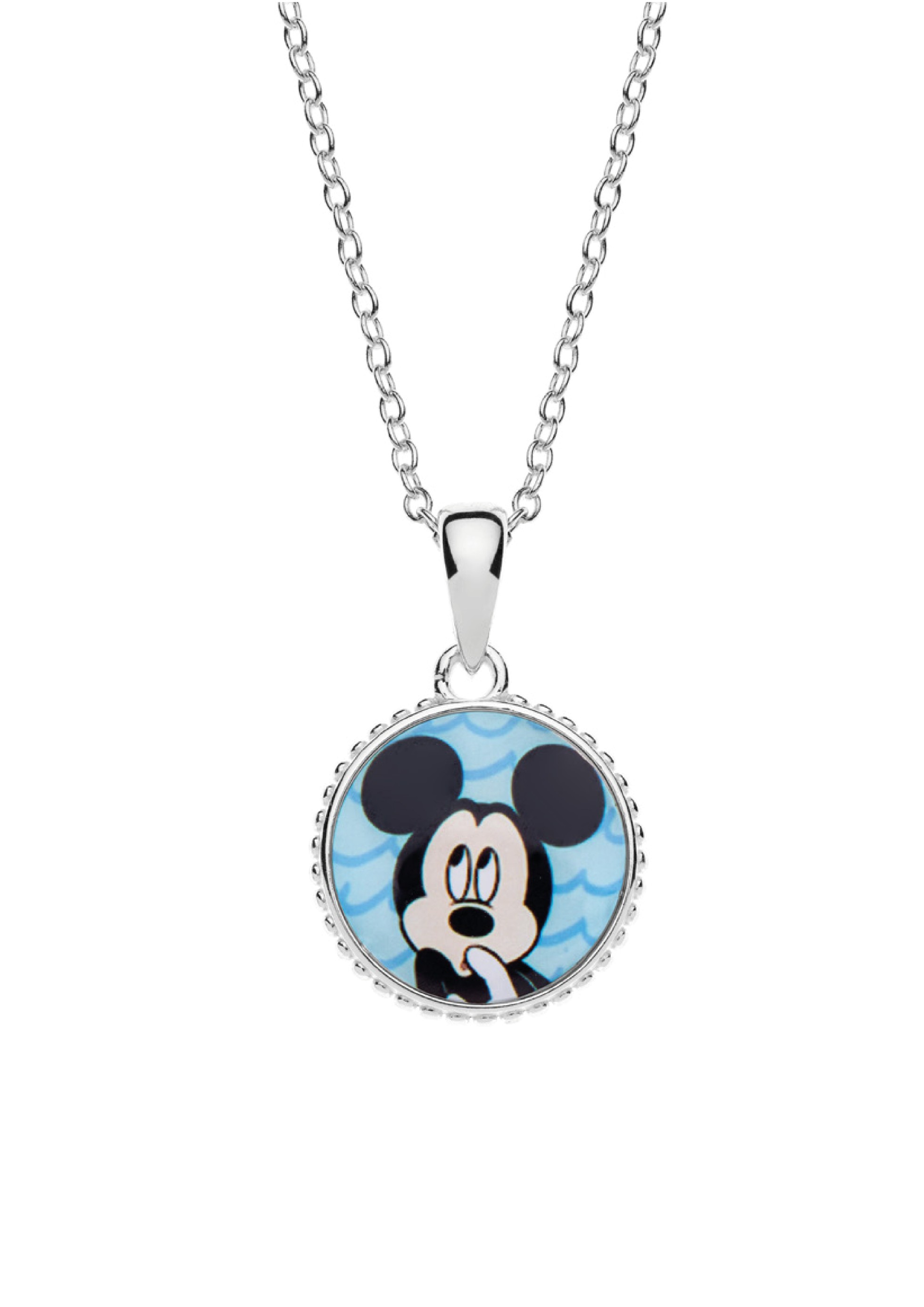 Disney Stříbrný náhrdelník Mickey Mouse CS00017SL-P.CS (řetízek, přívěsek)