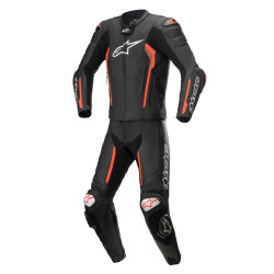 Dvoudílná moto kombinéza Alpinestars Missile 2 černá/červená fluo  46  černá/červená fluo