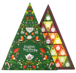 English Tea Shop Adventní kalendář Zelený trojúhelník 25 pyramidek BIO