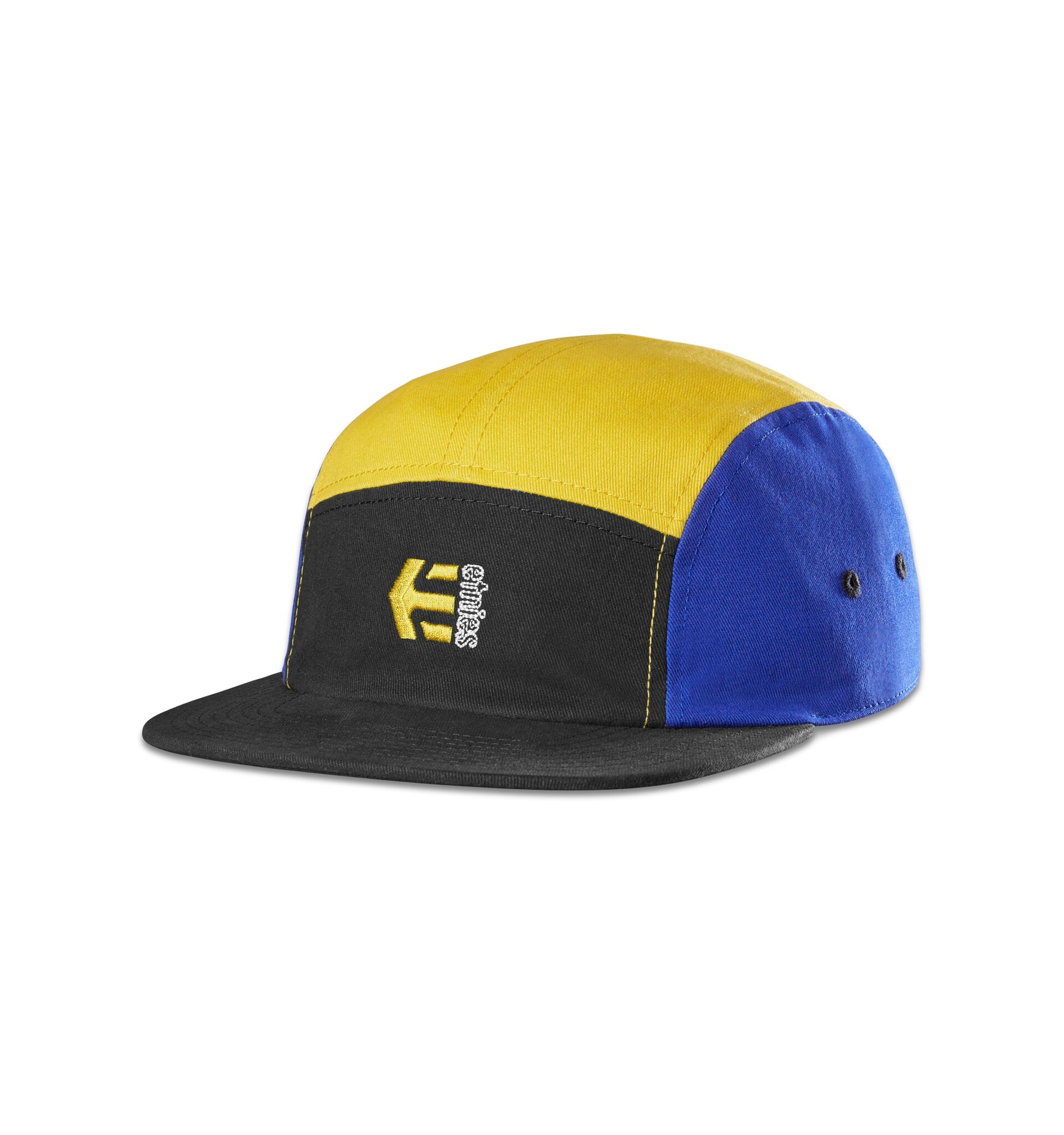 Etnies kšiltovka Camp Hat Black/Royal/Gold | Černá | Velikost One Size | 100% bavlna