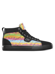 Etnies pánské boty Kayson High X Rebel Black/Print | Černá | Velikost 9,5 US