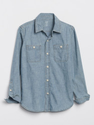 GAP Dětská košile hambray carpenter shirt - Kluci