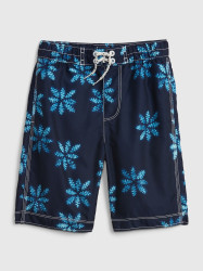 GAP Dětské plavky recycled print board shorts - Kluci