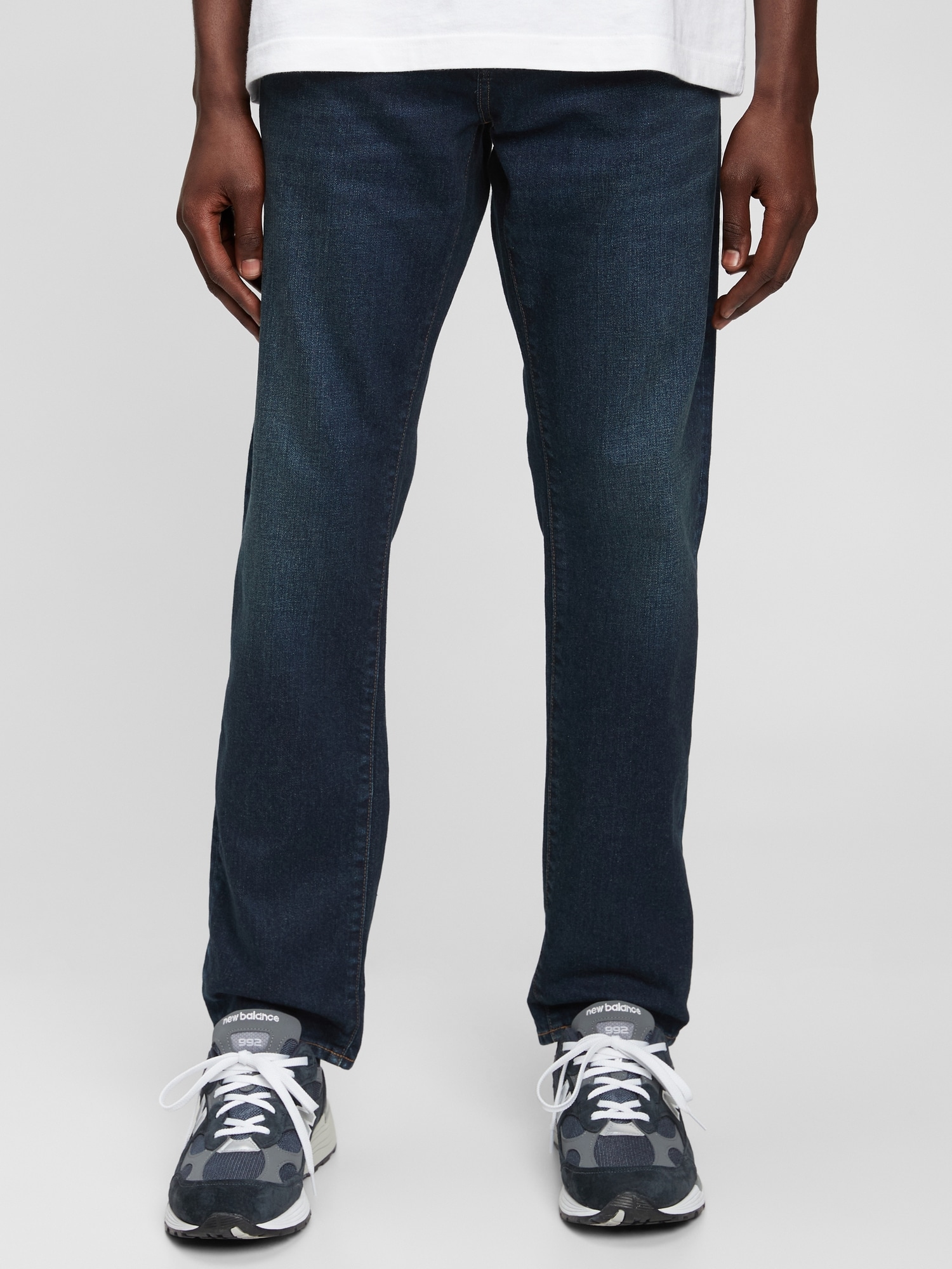 GAP Džíny slim straight worn - Pánské