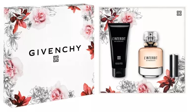 Givenchy L´Interdit - EDP 80 ml + tělové mléko 75 ml + rtěnka 1,5 g