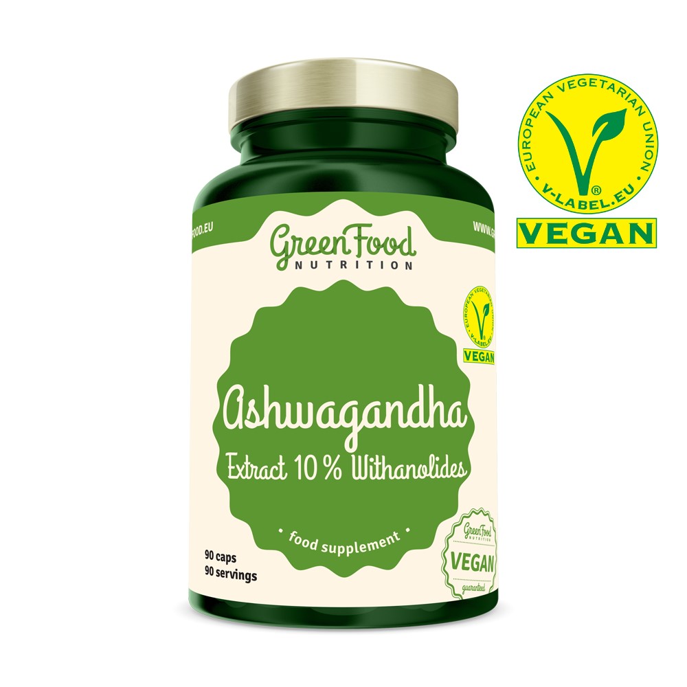 GreenFood Ashwagandha Extract 90 kapslí