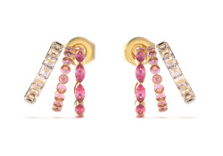 Guess Dámské pozlacené náušnice Crazy Earrings JUBE03307JWYGPKT/U