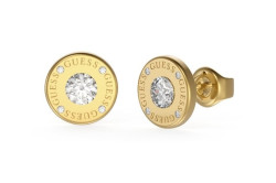 Guess Elegantní pozlacené náušnice Studs Party JUBE02160JWYG