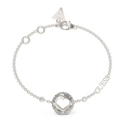 Guess Něžný ocelový náramek Rolling Hearts JUBB03344JWRH 17 - 21 cm - L