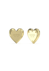 Guess Ocelové náušnice se srdíčkem All You Need Is Love JUBE04209JWYGT/U