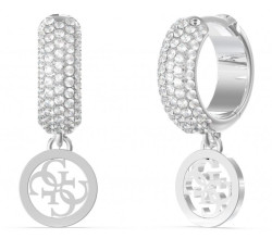 Guess Stylové kruhy Crazy Earrings JUBE03301JWRHT/U