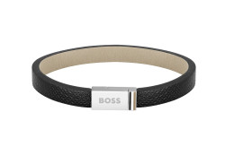 Hugo Boss Moderní kožený náramek Jace 1580336 17,5 cm