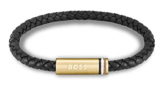 Hugo Boss Stylový kožený náramek Ares Single 1580624