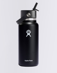 Hydro Flask Wide Mouth with Flex Straw Cap 32 oz (946 ml) Black