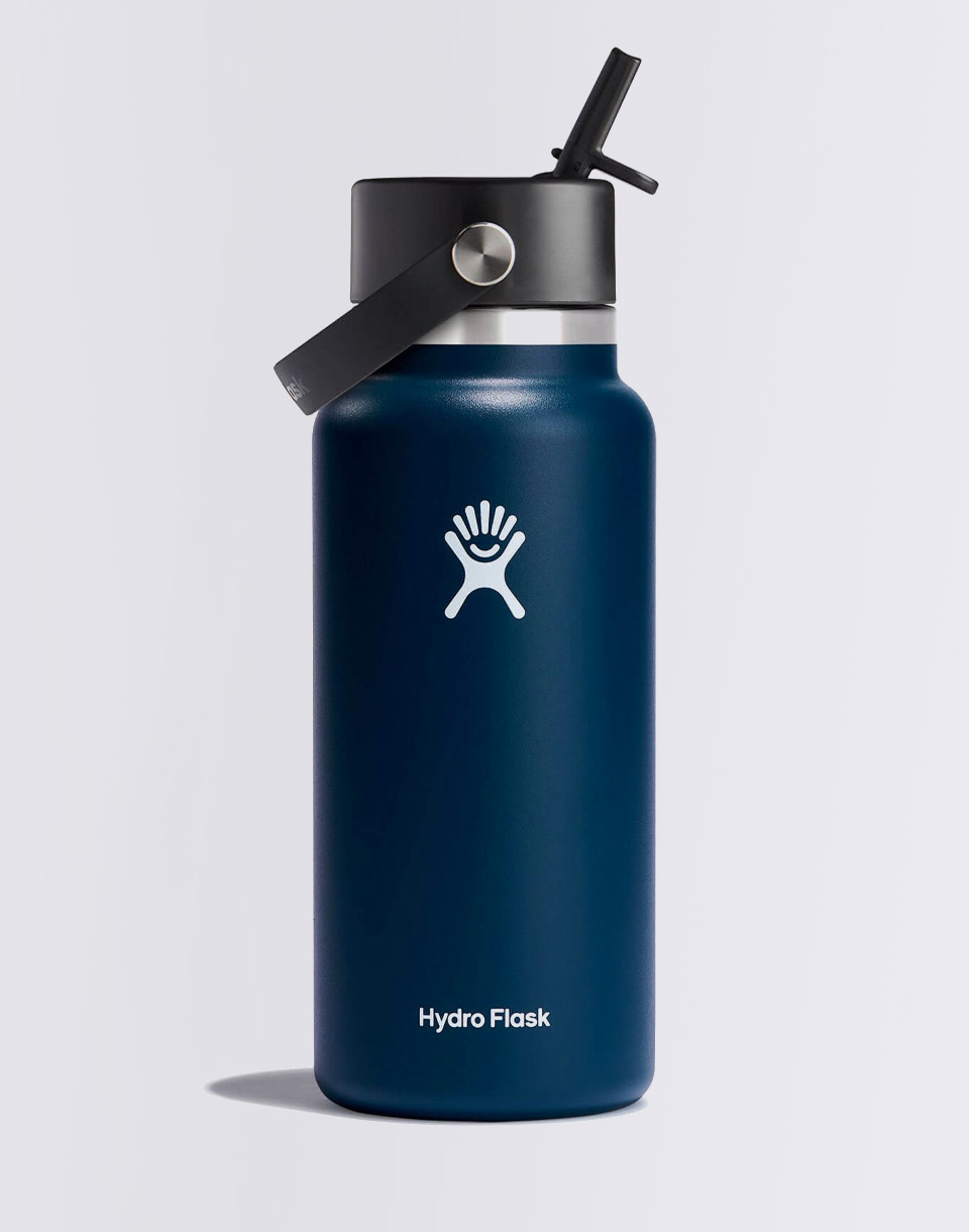 Hydro Flask Wide Mouth with Flex Straw Cap 32 oz (946 ml) Indigo